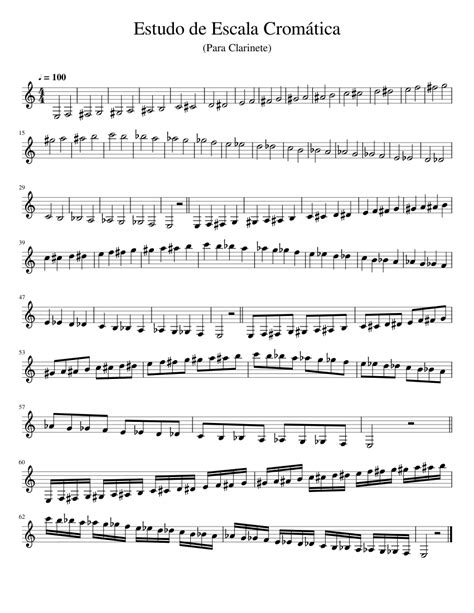 canal do clarinete sheet music